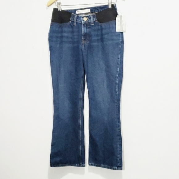 𝅺ASOS Denim Maternity Bootcut Western Cowgirl Comfort Jeans NWT - Bootcut - Picture 2 of 9
